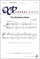 The Wondrous News SAB choral sheet music cover